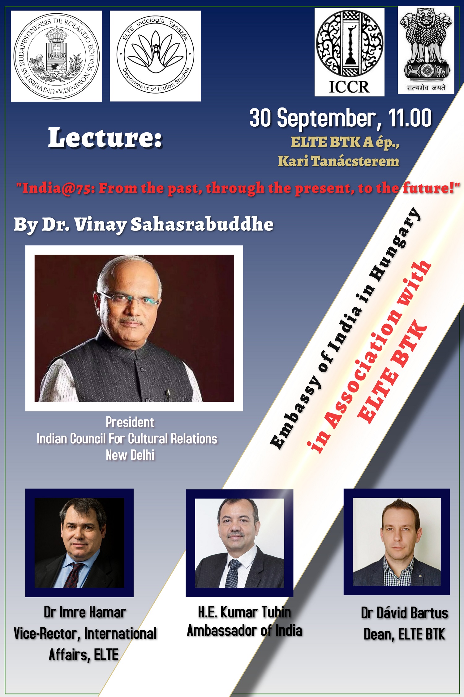 Lecture by Sri Vinay Sahasrabuddhe (ICCR, President)